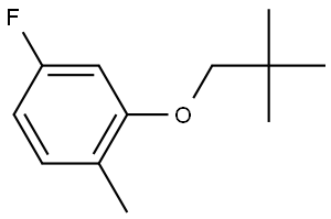 2-(2,2-Dimethylpropoxy)-4-fluoro-1-methylbenzene Structure