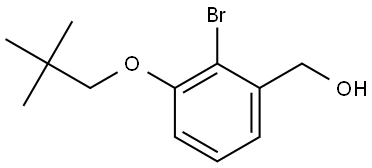 2-Bromo-3-(2,2-dimethylpropoxy)benzenemethanol Structure