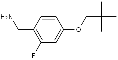 4-(2,2-Dimethylpropoxy)-2-fluorobenzenemethanamine Structure