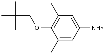 4-(2,2-Dimethylpropoxy)-3,5-dimethylbenzenamine Structure