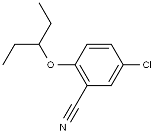 5-Chloro-2-(1-ethylpropoxy)benzonitrile Structure