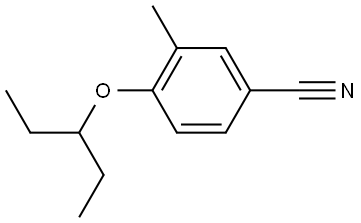 4-(1-Ethylpropoxy)-3-methylbenzonitrile Structure