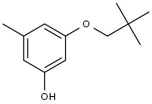 3-(2,2-Dimethylpropoxy)-5-methylphenol Structure