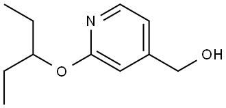 2-(1-Ethylpropoxy)-4-pyridinemethanol Structure