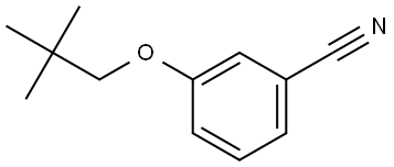 3-(2,2-Dimethylpropoxy)benzonitrile Structure