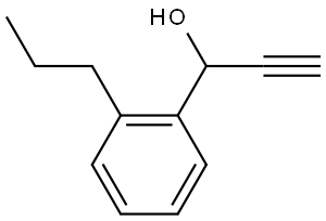 α-Ethynyl-2-propylbenzenemethanol Structure