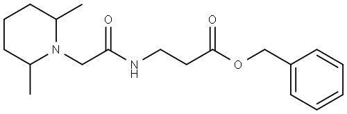 benzyl 3-(2-(2,6-dimethylpiperidin-1-yl)acetamido)propanoate Structure