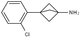 3-(2-chlorophenyl)bicyclo[1.1.1]pentan-1-amine Structure