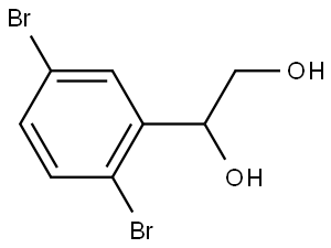 1-(2,5-Dibromophenyl)-1,2-ethanediol Structure