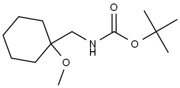 tert-butyl ((1-methoxycyclohexyl)methyl)carbamate Structure