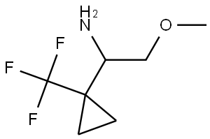 2-methoxy-1-(1-(trifluoromethyl)cyclopropyl)ethan-1-amine Structure