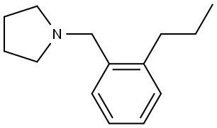 1-[(2-Propylphenyl)methyl]pyrrolidine Structure