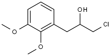 α-(Chloromethyl)-2,3-dimethoxybenzeneethanol Structure