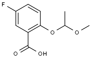 5-fluoro-2-(1-methoxyethoxy)benzoic acid Structure