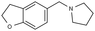 1-[(2,3-Dihydro-5-benzofuranyl)methyl]pyrrolidine Structure