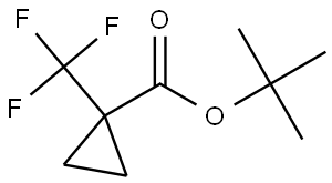 1,1-Dimethylethyl 1-(trifluoromethyl)cyclopropanecarboxylate Structure