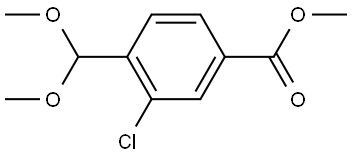 methyl 3-chloro-4-(dimethoxymethyl)benzoate Structure