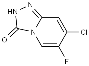 7-chloro-6-fluoro-[1,2,4]triazolo[4,3-a]pyridine-3(2H)-one Structure