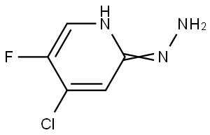 4-chloro-5-fluoro-2-hydrazineylpyridine Structure