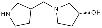 (3R)-1-(pyrrolidin-3-ylmethyl)pyrrolidin-3-ol Structure