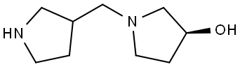 (3S)-1-(pyrrolidin-3-ylmethyl)pyrrolidin-3-ol Structure