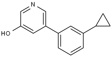 5-(3-Cyclopropylphenyl)-3-pyridinol Structure