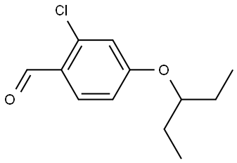 2-Chloro-4-(1-ethylpropoxy)benzaldehyde Structure