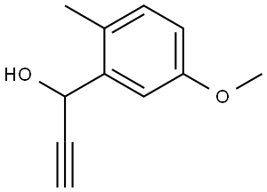 α-Ethynyl-5-methoxy-2-methylbenzenemethanol 구조식 이미지