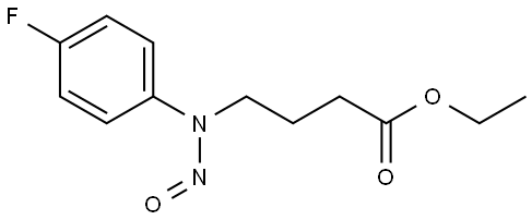 ethyl 4-((4-fluorophenyl)(nitroso)amino)butanoate Structure