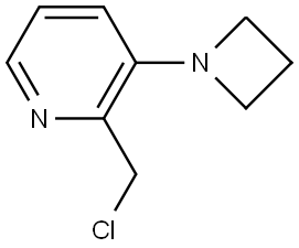 3-(azetidin-1-yl)-2-(chloromethyl)pyridine Structure