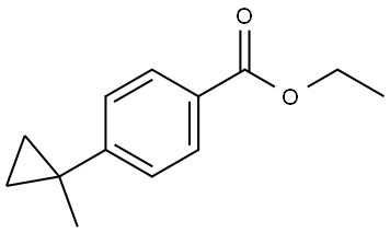 Ethyl 4-(1-methylcyclopropyl)benzoate Structure