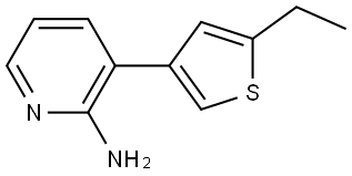 3-(5-Ethyl-3-thienyl)-2-pyridinamine Structure