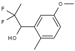 α-(1,1-Difluoroethyl)-5-methoxy-2-methylbenzenemethanol Structure