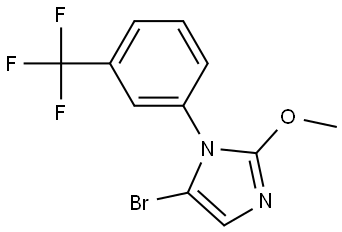 5-bromo-2-methoxy-1-(3-(trifluoromethyl)phenyl)-1H-imidazole Structure