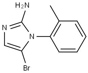 5-bromo-1-(o-tolyl)-1H-imidazol-2-amine Structure