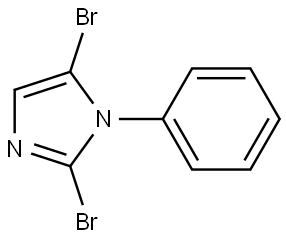 2,5-dibromo-1-phenyl-1H-imidazole Structure