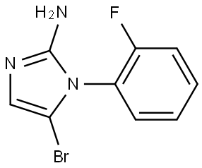 5-bromo-1-(2-fluorophenyl)-1H-imidazol-2-amine Structure