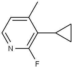 3-Cyclopropyl-2-fluoro-4-methylpyridine Structure