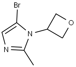 5-bromo-2-methyl-1-(oxetan-3-yl)-1H-imidazole Structure