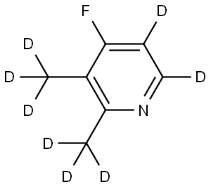 4-fluoro-2,3-bis(methyl-d3)pyridine-5,6-d2 Structure