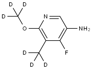 4-fluoro-6-(methoxy-d3)-5-(methyl-d3)pyridin-3-amine Structure