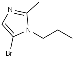 5-bromo-2-methyl-1-propyl-1H-imidazole Structure