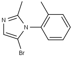 5-bromo-2-methyl-1-(o-tolyl)-1H-imidazole Structure