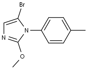 5-bromo-2-methoxy-1-(p-tolyl)-1H-imidazole Structure