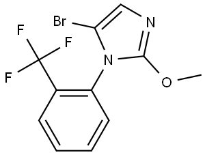 5-bromo-2-methoxy-1-(2-(trifluoromethyl)phenyl)-1H-imidazole Structure