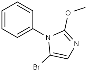 5-bromo-2-methoxy-1-phenyl-1H-imidazole 구조식 이미지