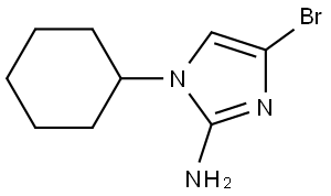 4-bromo-1-cyclohexyl-1H-imidazol-2-amine Structure