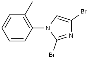 2,4-dibromo-1-(o-tolyl)-1H-imidazole 구조식 이미지