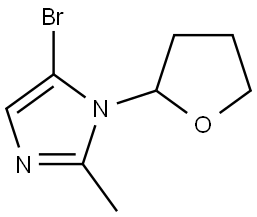 5-bromo-2-methyl-1-(tetrahydrofuran-2-yl)-1H-imidazole Structure