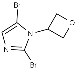 2,5-dibromo-1-(oxetan-3-yl)-1H-imidazole Structure